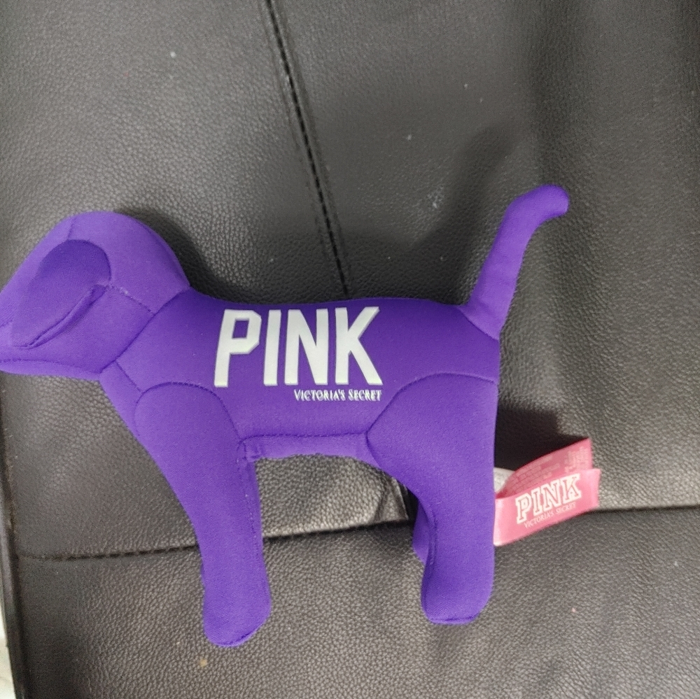 Pink by Victoria Secret branded purple stuffed dog - Excellent condition
